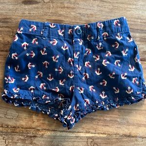 Toddler Girls - Ralph Lauren Blue Anchor Shorts 24 months